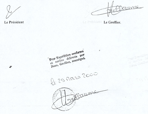 signatures